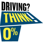 Driving? THINK! 0% colour badge